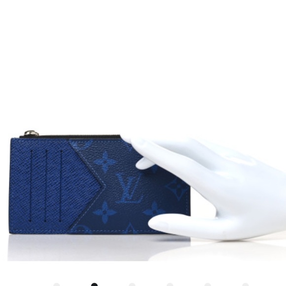 Louis Vuitton Blue Monogram Card Holder - Picture 5 of 5